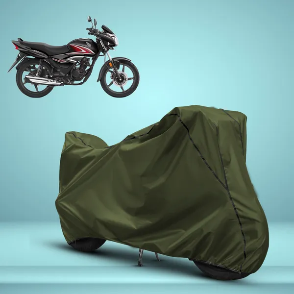 Stylish_Olive_Green_Water_Resistant_Dustproof_UV_&_Heat_Resistant_Multicolor_Piping_Bike_Scooter_Scooty_Cover_Compatible_with_Honda_Shine