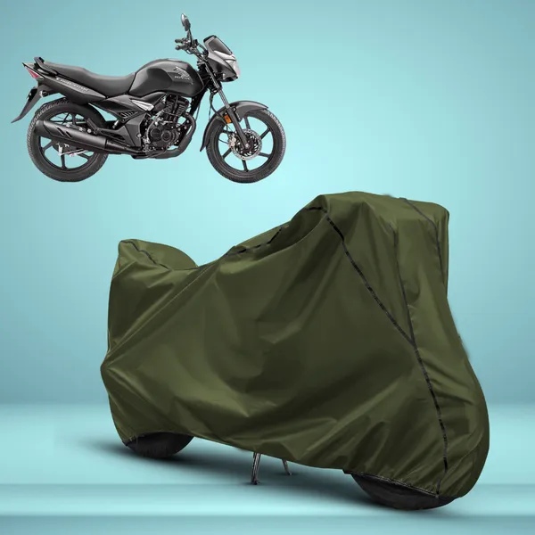 Stylish_Olive_Green_Water_Resistant_Dustproof_UV_&_Heat_Resistant_Multicolor_Piping_Bike_Scooter_Scooty_Cover_Compatible_with_Honda_Unicorn