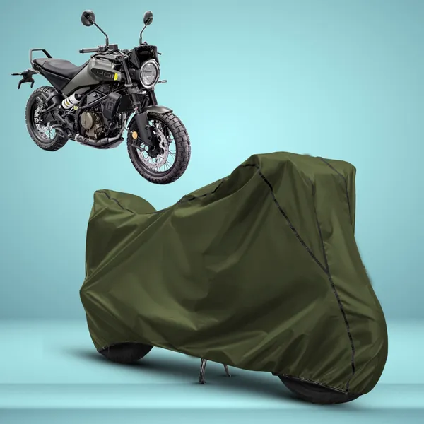 Stylish_Olive_Green_Water_Resistant_Dustproof_UV_&_Heat_Resistant_Multicolor_Piping_Bike_Scooter_Scooty_Cover_Compatible_with_Husqvarna_Svartpilen_401