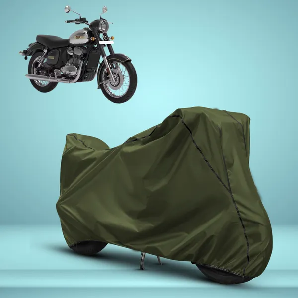 Stylish_Olive_Green_Water_Resistant_Dustproof_UV_&_Heat_Resistant_Multicolor_Piping_Bike_Scooter_Scooty_Cover_Compatible_with_Jawa_350