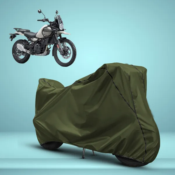 Stylish_Olive_Green_Water_Resistant_Dustproof_UV_&_Heat_Resistant_Multicolor_Piping_Bike_Scooter_Scooty_Cover_Compatible_with_Royal_Enfield_Himalayan_450