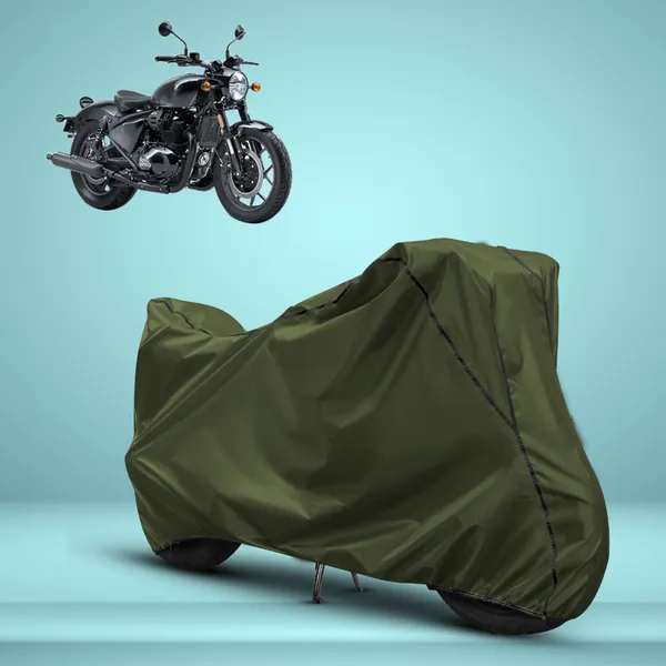 Stylish_Olive_Green_Water_Resistant_Dustproof_UV_&_Heat_Resistant_Multicolor_Piping_Bike_Scooter_Scooty_Cover_Compatible_with_Royal_Enfield_Shotgun_650