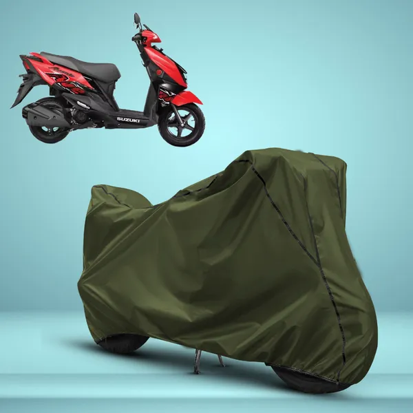 Stylish_Olive_Green_Water_Resistant_Dustproof_UV_&_Heat_Resistant_Multicolor_Piping_Bike_Scooter_Scooty_Cover_Compatible_with_Suzuki_Avenis_125