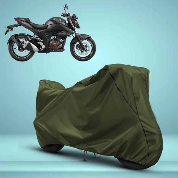Stylish_Olive_Green_Water_Resistant_Dustproof_UV_&_Heat_Resistant_Multicolor_Piping_Bike_Scooter_Scooty_Cover_Compatible_with_Suzuki_Gixxer_250