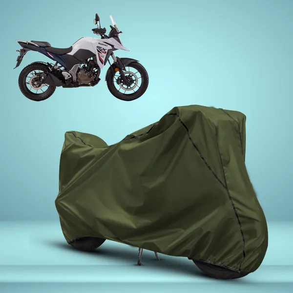Stylish_Olive_Green_Water_Resistant_Dustproof_UV_&_Heat_Resistant_Multicolor_Piping_Bike_Scooter_Scooty_Cover_Compatible_with_Suzuki_V-Strom_SX