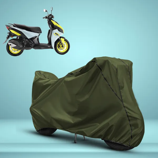 Stylish_Olive_Green_Water_Resistant_Dustproof_UV_&_Heat_Resistant_Multicolor_Piping_Bike_Scooter_Scooty_Cover_Compatible_with_TVS_Ntorq_150