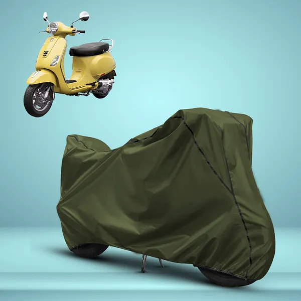 Stylish_Olive_Green_Water_Resistant_Dustproof_UV_&_Heat_Resistant_Multicolor_Piping_Bike_Scooter_Scooty_Cover_Compatible_with_Vespa_VXL_125