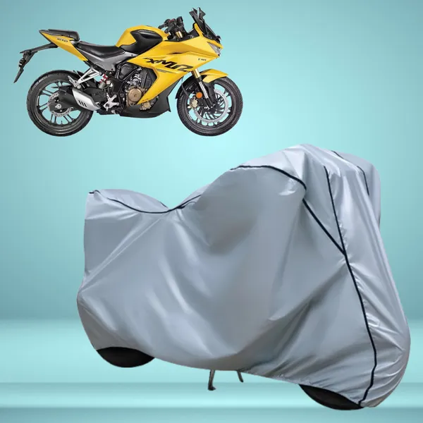 Stylish_Silver_Water_Resistant_Dustproof_UV_&_Heat_Resistant_Multicolor_Piping_Bike_Scooter_Scooty_Cover_Compatible_with_Hero_Karizma_XMR