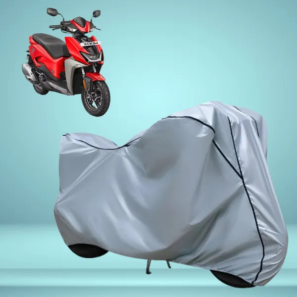 Stylish_Silver_Water_Resistant_Dustproof_UV_&_Heat_Resistant_Multicolor_Piping_Bike_Scooter_Scooty_Cover_Compatible_with_Hero_Xoom_110