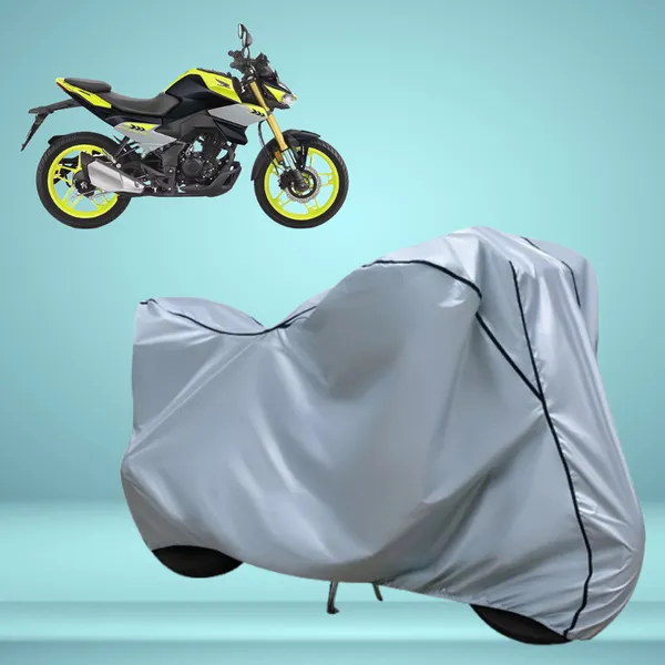 Stylish_Silver_Water_Resistant_Dustproof_UV_&_Heat_Resistant_Multicolor_Piping_Bike_Scooter_Scooty_Cover_Compatible_with_Honda_CB_125_Hornet
