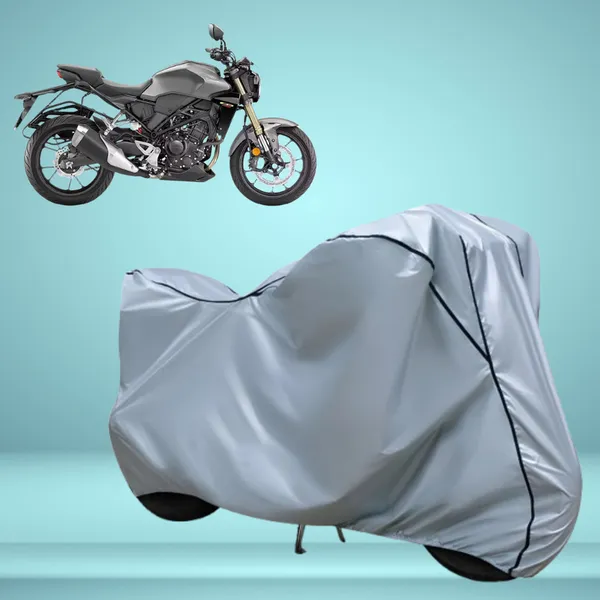 Stylish_Silver_Water_Resistant_Dustproof_UV_&_Heat_Resistant_Multicolor_Piping_Bike_Scooter_Scooty_Cover_Compatible_with_Honda_CB300R