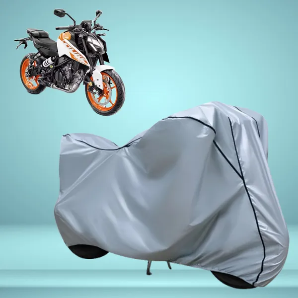 Stylish_Silver_Water_Resistant_Dustproof_UV_&_Heat_Resistant_Multicolor_Piping_Bike_Scooter_Scooty_Cover_Compatible_with_KTM_250_Duke