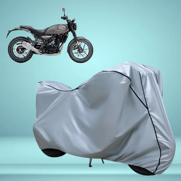 Stylish_Silver_Water_Resistant_Dustproof_UV_&_Heat_Resistant_Multicolor_Piping_Bike_Scooter_Scooty_Cover_Compatible_with_Royal_Enfield_Guerrilla_450