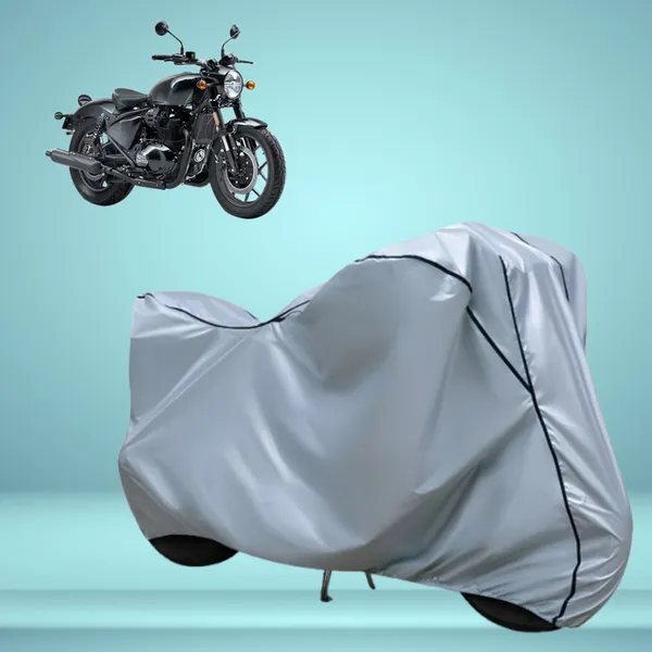 Stylish_Silver_Water_Resistant_Dustproof_UV_&_Heat_Resistant_Multicolor_Piping_Bike_Scooter_Scooty_Cover_Compatible_with_Royal_Enfield_Shotgun_650