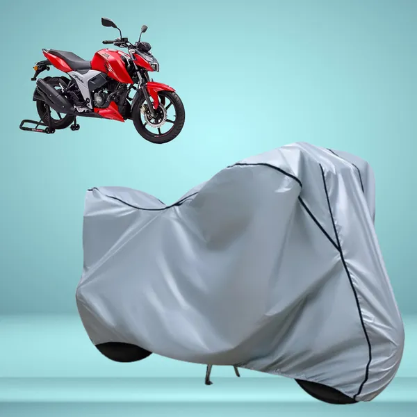 Stylish_Silver_Water_Resistant_Dustproof_UV_&_Heat_Resistant_Multicolor_Piping_Bike_Scooter_Scooty_Cover_Compatible_with_TVS_Apache_RTR_160_4V