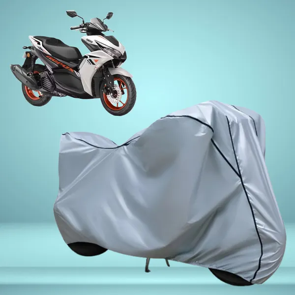 Stylish_Silver_Water_Resistant_Dustproof_UV_&_Heat_Resistant_Multicolor_Piping_Bike_Scooter_Scooty_Cover_Compatible_with_Yamaha_Aerox_155