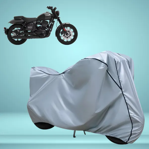 Stylish_Silver_Water_Resistant_Dustproof_UV_&_Heat_Resistant_Multicolor_Piping_Bike_Scooter_Scooty_Cover_Compatible_with_Yezdi_Roadster