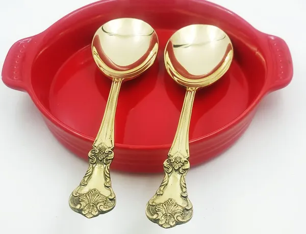 Golden_Table_Serving_Spoon_Of_Brass-Chamcha_-_2_Pcs