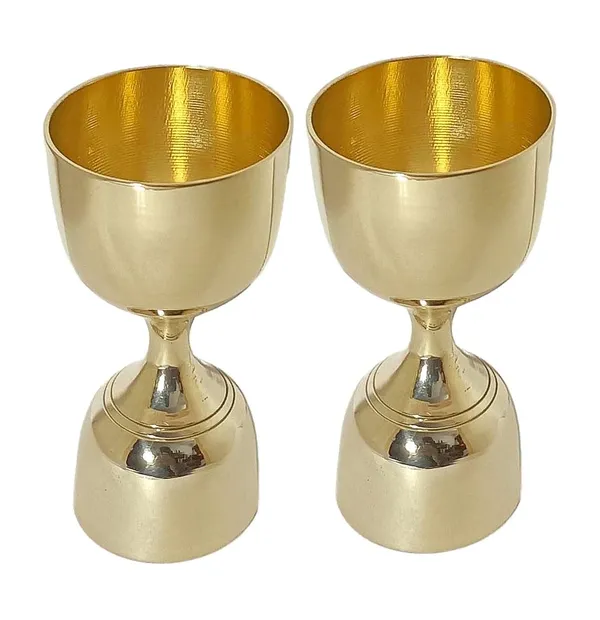 Golden_Brass_Plain_Peg_Measure_30_Ml/_60_Ml