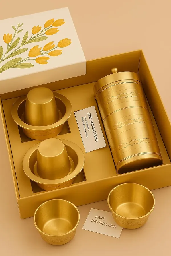 Golden_Traditional_Brass_Coffee_Filter_And_2_Dabra_(Cups_And_Saucers)_Set