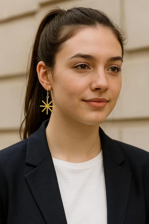 Gold-Toned_Starburst_Dangle_Earrings_For_Women