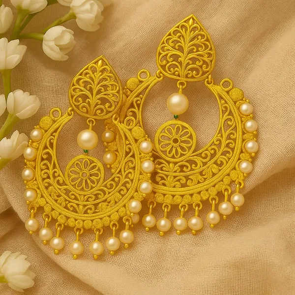 Gold-Plated_Traditional_Pearl_Studded_Chandbali_Earrings_For_Women_&_Girls