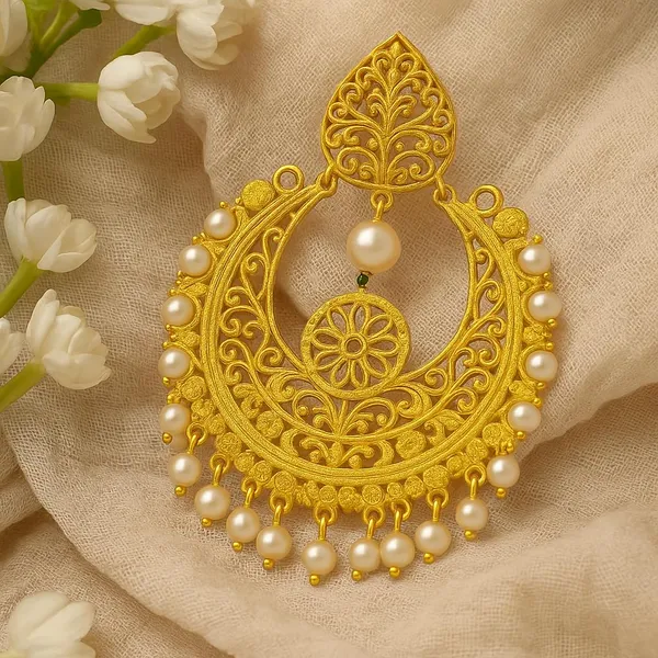Gold-Plated_Traditional_Pearl_Studded_Chandbali_Earrings_For_Women_&_Girls