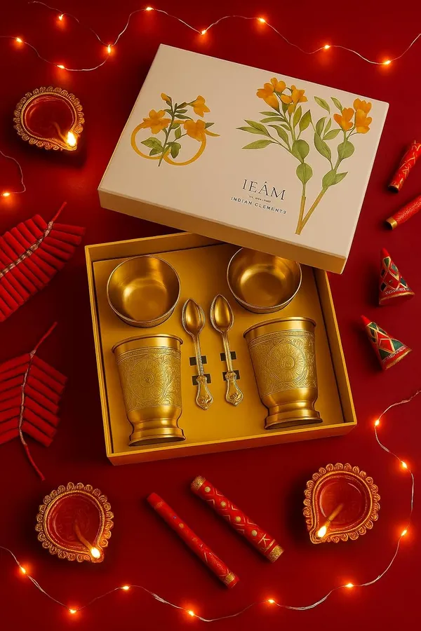 Golden_Brass_Gift_Set_|_Engraved_Golden_Set_With_2_Glasses,_2_Bowls,_2_Spoons