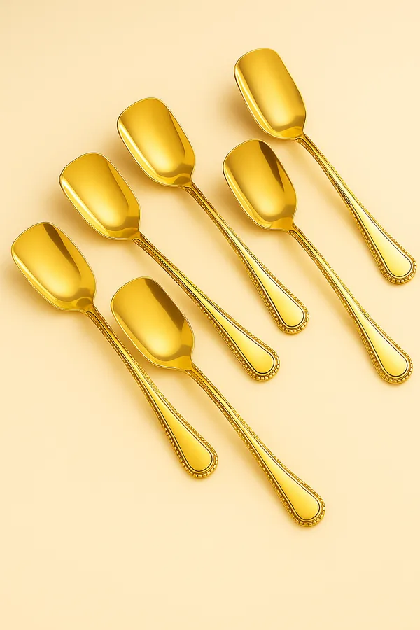 Golden_Brass_Versatile_Ice_Cream,_Dessert_Spoon_(Set_Of_6)