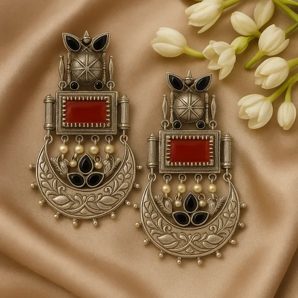 Turrquoise_Blue_Stones_&_Beads,_Traditional_Dangle_Earring_Jhumka_For_Women