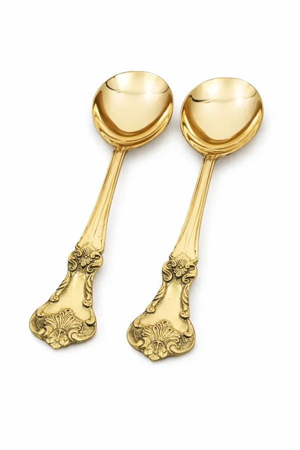 Golden_Table_Serving_Spoon_Of_Brass-Chamcha_-_2_Pcs
