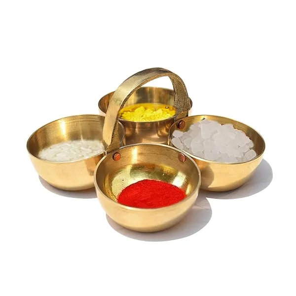 Golden_Pure_Brass_Small_Pooja_Roli,_Chawal,_Haldi,_Kumkum_Katori/Chawmukh,_Chopda,Chopala,_Chokda_With_Handle_For_Home_Mandir