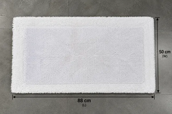 Premium_Soft_Fluffy_Small_Carpet_Rug,_Elegant_Textured_Rectangular_Floor_Mat_for_Pooja_Room,_Living_Room,_Bedroom,_Indoor_&_Outdoor_Use,_White,_88_x_50_cm