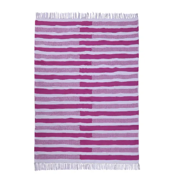 Pink_&_White_Sapphire_Dusk_Stripe_Pattern_Carpet