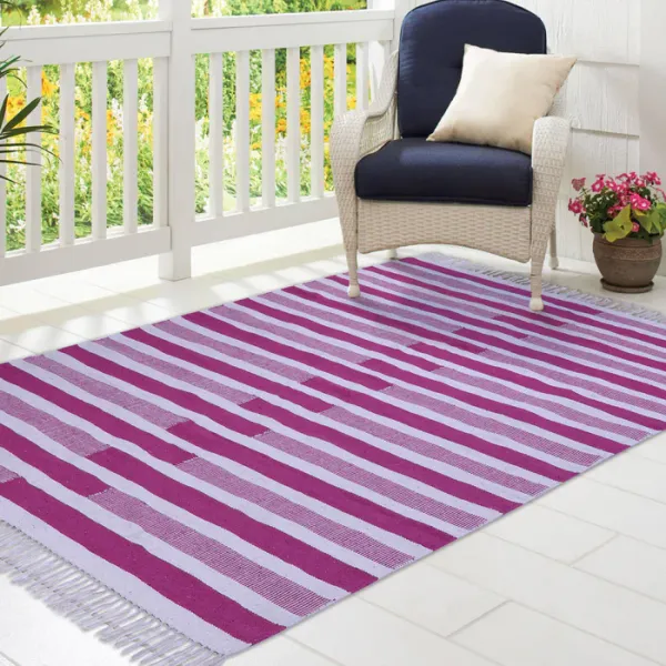Pink_&_White_Sapphire_Dusk_Stripe_Pattern_Carpet