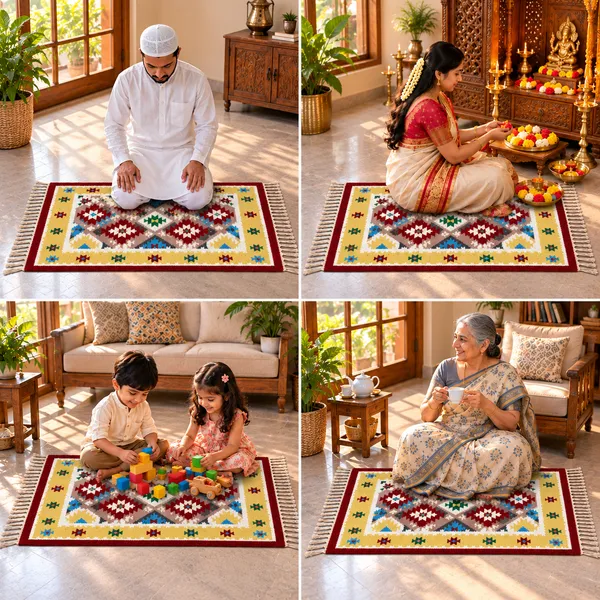 Mustard_Yellow_and_Maroon_Multicolour_Geometric_Carpet