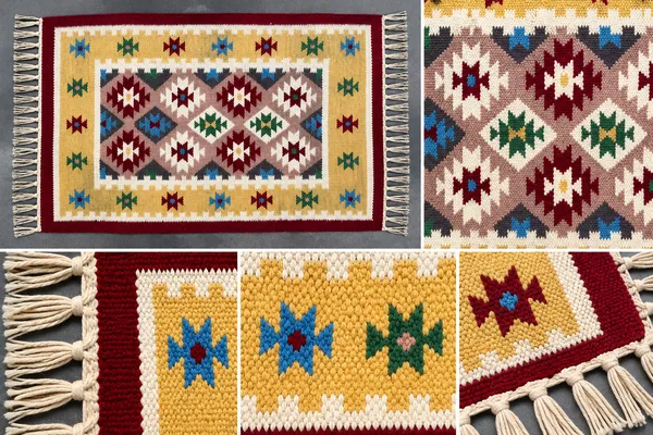 Mustard_Yellow_and_Maroon_Multicolour_Geometric_Carpet