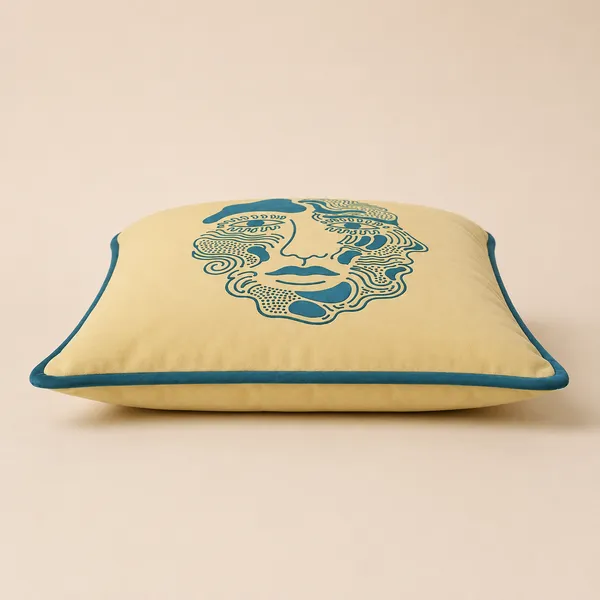 Premium_Polyester_Velvet_Abstract_Face_Printed_Cushion_Cover_|_Modern_Decorative_Throw_Pillow_Cover_|_Lime_Beige_|_16_x_16_Inch