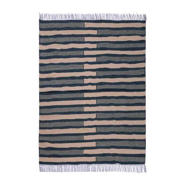 Brown_&_Green_Tranquil_Essence_Rectangular_Cotton_Carpet