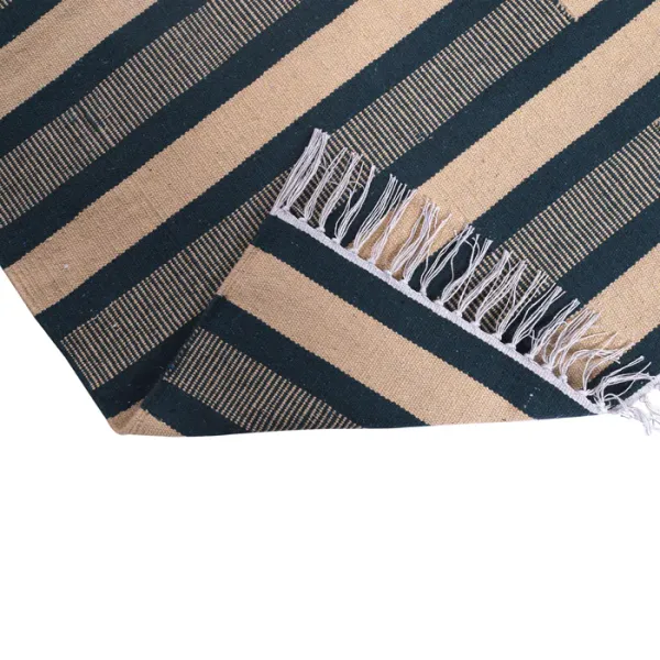 Brown_&_Green_Tranquil_Essence_Rectangular_Cotton_Carpet