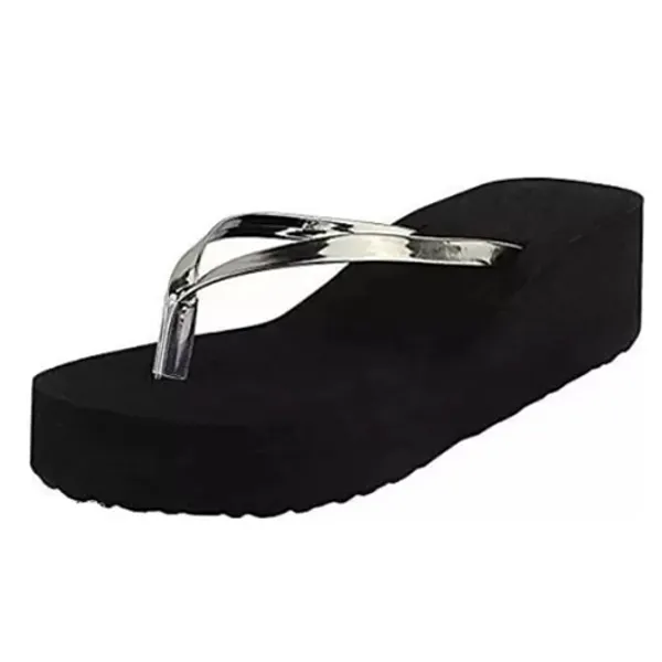Silver_Rubber_Flip_Flop_For_Women