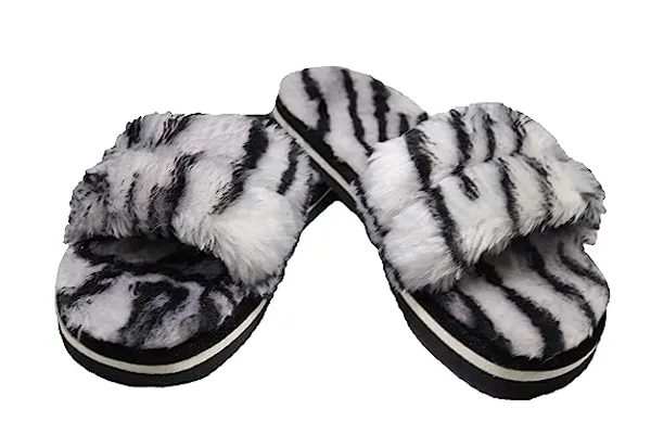 Black_Furry_Flip_Flop_For_Women_(Pack_Of_2)