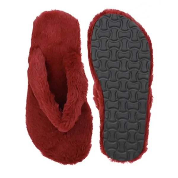 Maroon_Rubber_Flip_Flop_For_Women