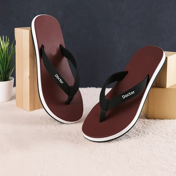Maroon_Rubber_Flip_Flop_For_Women