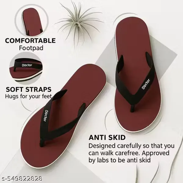 Maroon_Rubber_Flip_Flop_For_Women