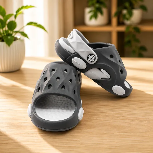 Kids_Open_Toe_Garden_Clogs_|_Lightweight_EVA_Sandals_with_Adjustable_Back_Strap_|_Soft_Cushioned_Anti-Slip_Summer_Clogs_for_Boys_&_Girls_|_Grey_&_Light_Grey