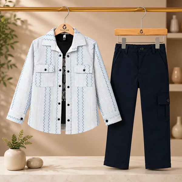 ZOORA_ZIGZAG_CARGO_SHIRT_&_INNER_TEE_|_3-PIECE_STYLISH_SET_FOR_BOYS