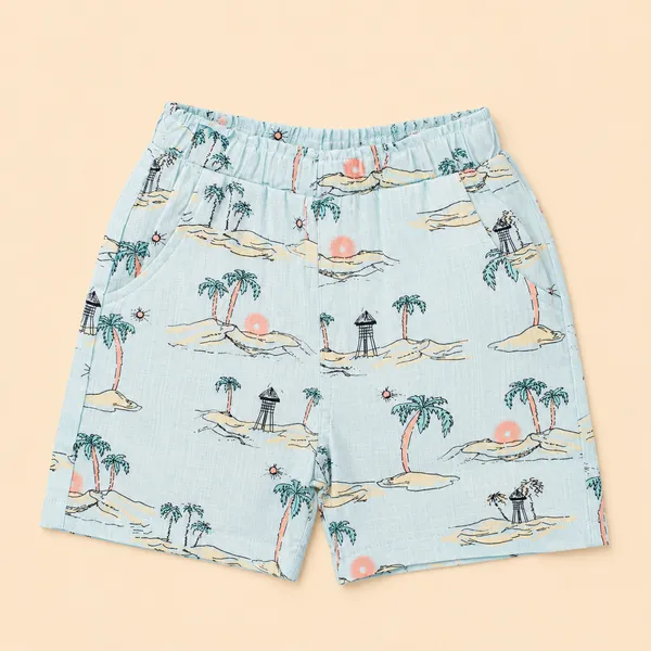 Natkhat_Baby_Boys_Sky_Blue_Cotton_Shirt_&_Shorts_Set_|_Beach_Print_Casual_Wear