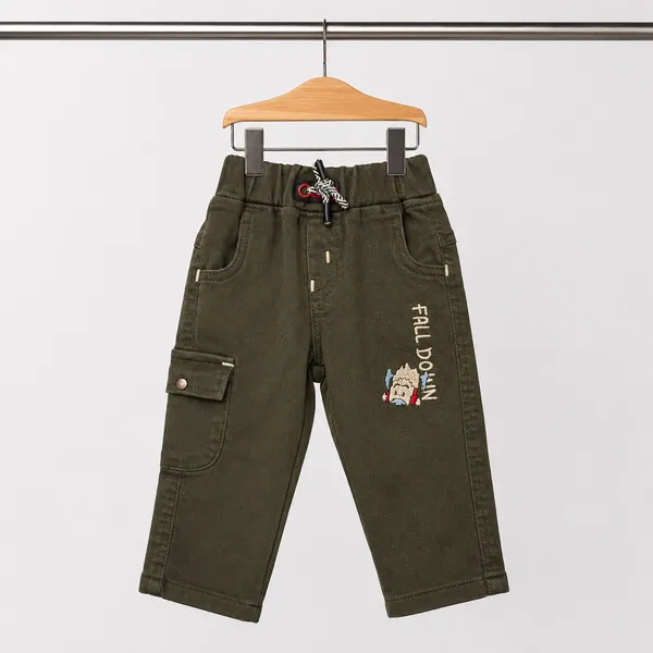 GUFFKID_"FALL_DOWN"_GRAPHIC_SWEATSHIRT_&_TWILL_TROUSER_SET