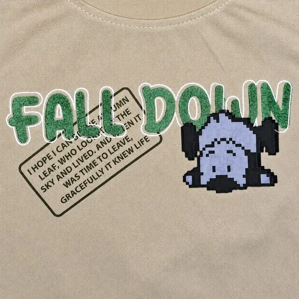 GUFFKID_"FALL_DOWN"_GRAPHIC_SWEATSHIRT_&_TWILL_TROUSER_SET